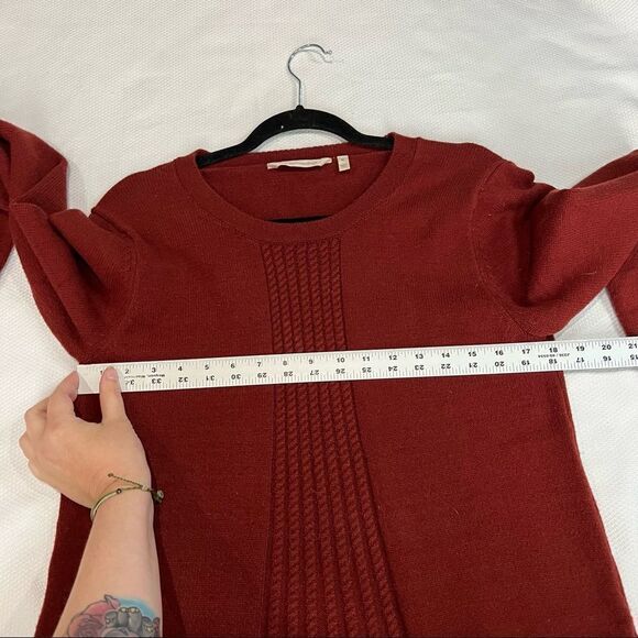 Soft Surroundings Rust Red Viscose Blend Soft Sweater - Picture 5 of 8